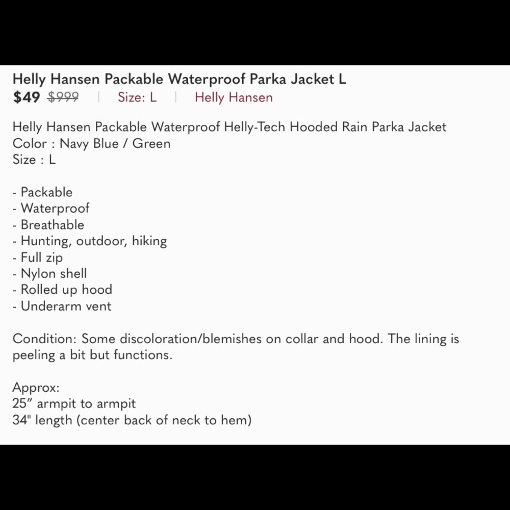 Helly Hansen Packable Waterproof Parka - image 7